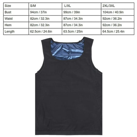 L/XL Sweat Sauna Suits Weight Loss Body Shaper Tank Top Vest Workout Quick Dry Shapewear Sauna Vest for Men L/XL Sweat Sauna Suits Weight Loss Body Shaper Tank Top Vest Workout Quick Dry Shapewear Sauna Vest for Men